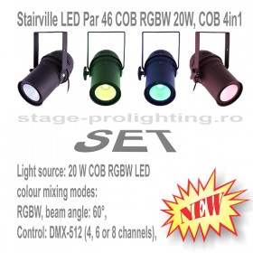 Stairville LED Par 46 COB RGBW 20W SET